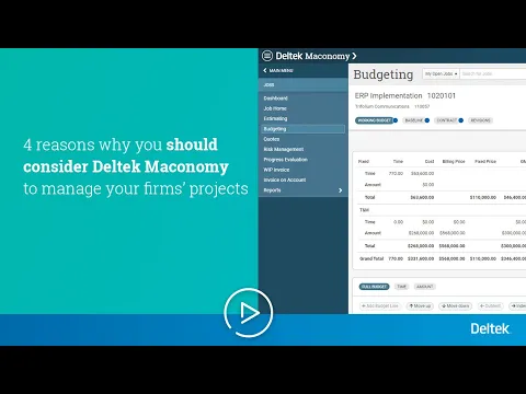 Deltek Maconomy - video