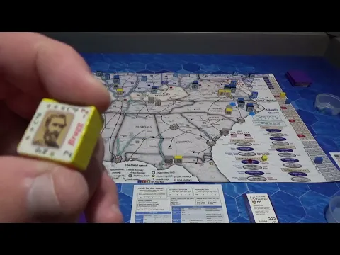 Bare Bones Wargaming: Play test example of play of strategic American Civil War game