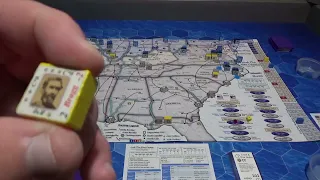 Bare Bones Wargaming: Play test example of play of strategic American Civil War game
