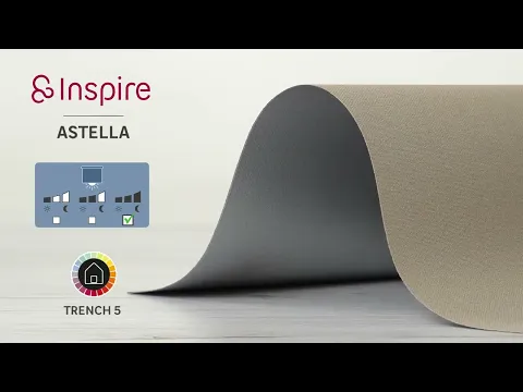 Persiana Blackout Rolô Poliéster Bege 1,4x1,6m Astella Inspire