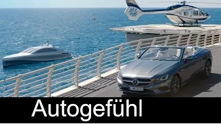 Mercedes style Luxury yacht Arrow460-Granturismo & Airbus Helicopter H145 with S500 Cabriolet