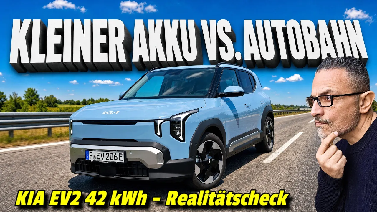 Autobahn-Realität: Kia EV2 Standard Range Autobahnreichweite & Ladetest