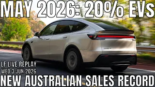 Australia EV Adoption May 2026: Record 20% led by Model Y & Jaecoo J5
