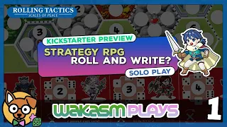 Rolling Tactics Scales of Peace Solo Gameplay Kickstarter Preview