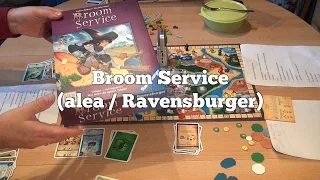 Broom Service (alea / Ravensburger): Rezension und Beispielrunde von Spiele-Podcast.de