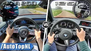 Mercedes A Class A250 2019 vs 2019 BMW 1 Series 125i | ACCELERATION TOP SPEED & POV by AutoTopNL
