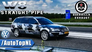 VW Passat W8 INSANELY LOUD! Guerrilla Exhaust SOUND by AutoTopNL