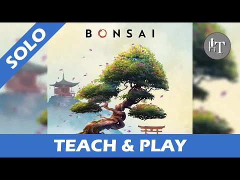 Tutorial & Solo Playthrough of Bonsai - Solo Board Game