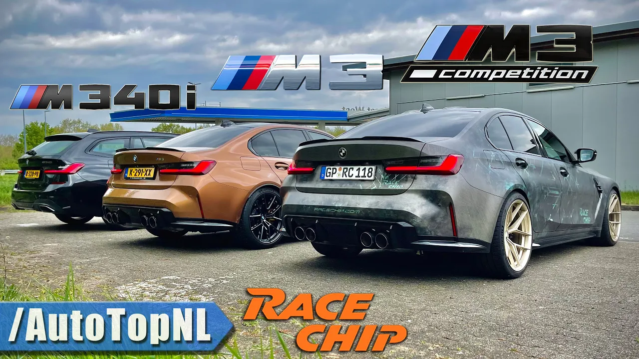 BMW M340i vs M3 6-Speed vs M3 Competition xDrive | REVIEW on AUTOBAHN by AutoTopNL