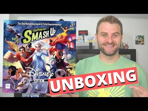 Smash Up Disney Edition Board Game Unboxing