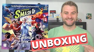 Smash Up Disney Edition Board Game Unboxing