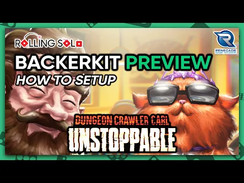 Dungeon Crawler Carl: Unstoppable | BackerKit Preview | Solo Playthrough | How To Setup