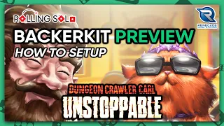 Dungeon Crawler Carl: Unstoppable | BackerKit Preview | Solo Playthrough | How To Setup