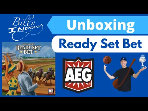 Ready Set Bet Board Game Unboxing (the latest game from John D. Clair and AEG)