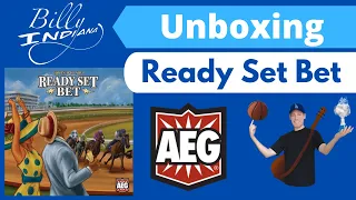 Ready Set Bet Board Game Unboxing (the latest game from John D. Clair and AEG)