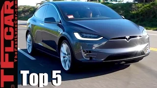Top 5 Tesla Model X Cool Features & Party Tricks Counted Down including Ludicrous Mode