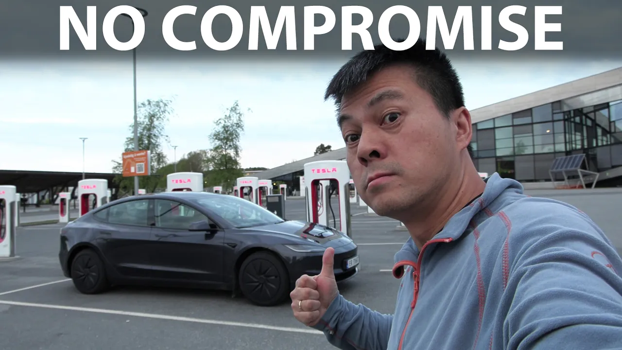 Tesla Model 3 Standard acceleration, braking and noise test
