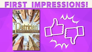 Patrician: Towers of Influence - First Impressions Review!