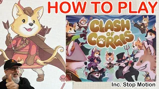 Clash of Corgis | Board Game | Full How to Play all three games plus examples | Deric Drazich|