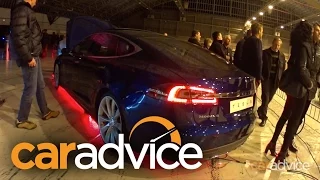 Tesla Model S Dual-Motor 0-100 Insane Mode, handling & adaptive cruise control