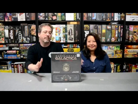 Unboxing of Battlestar Galactica Starship Battles by Ares Games