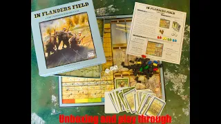 In Flanders Field game by Martin Wallace - unboxing and playthrough (British Officers Don't Duck)