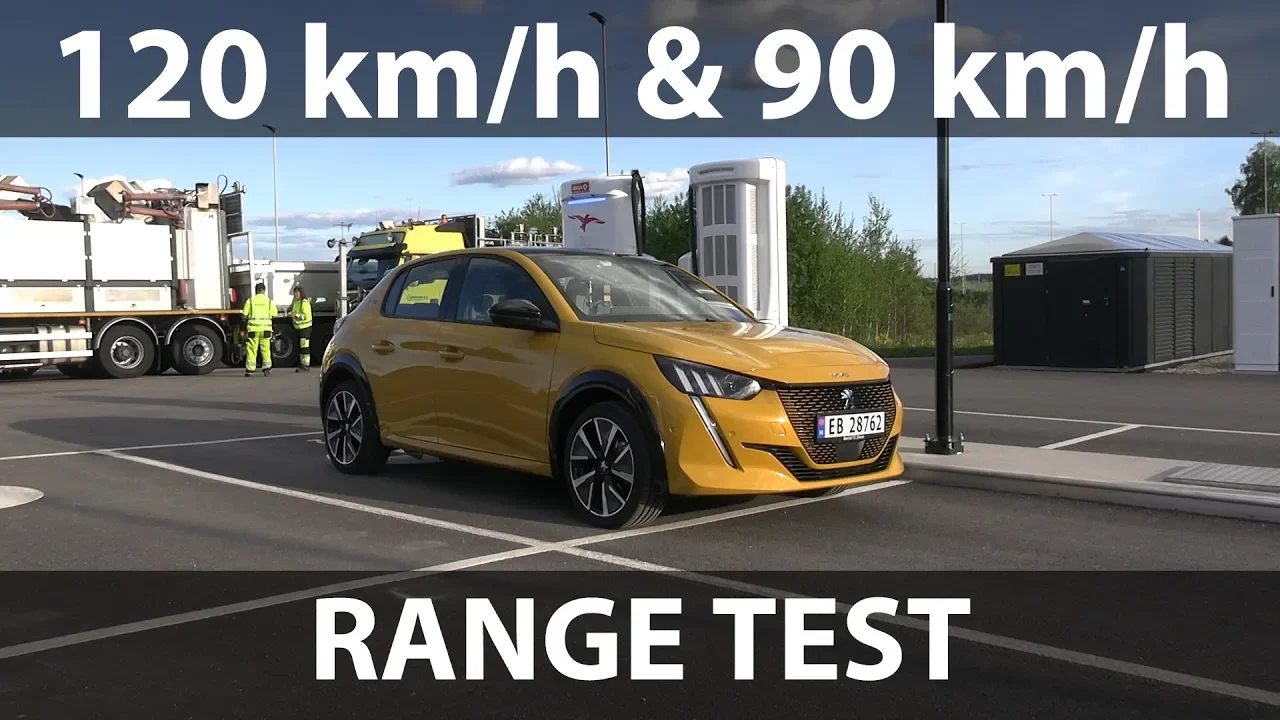 Peugeot e-208 GT range test