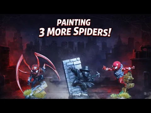 Painting Spider-Noir, Scarlet Spider & Superior Spider-Man | Marvel United #lotusthalia #cmon