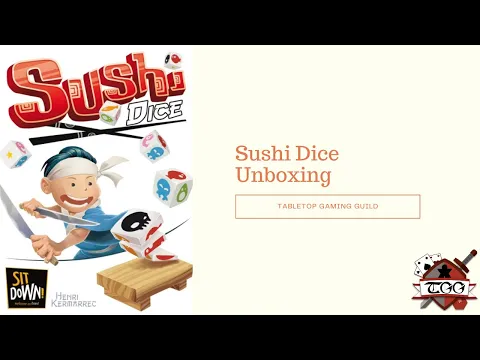 Sushi Dice Board Game Unboxing