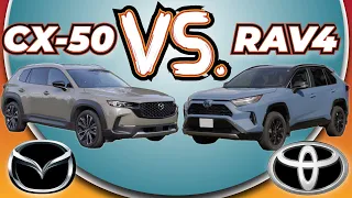 All-new Mazda CX 50 Updated Toyota RAV4 comparison