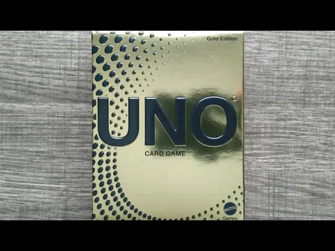 UNO Gold Edition Card Game