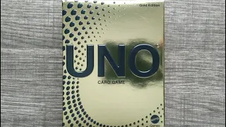 UNO Gold Edition Card Game