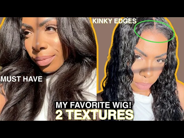 2in1 Kinky Straight/Loose Wavy Easy Transformable Glueless 13x6in