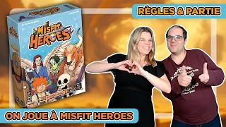 ON JOUE À MISFIT HEROES ! Règles + Partie + Avis | Jeu de Société Gigamic