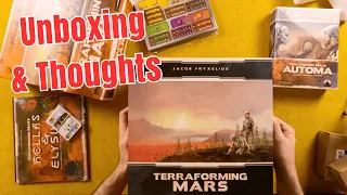 Terraforming Mars Big Box Expansion - Unboxing | +Dual Layer Boards, Hellas & Elysium, City Domes