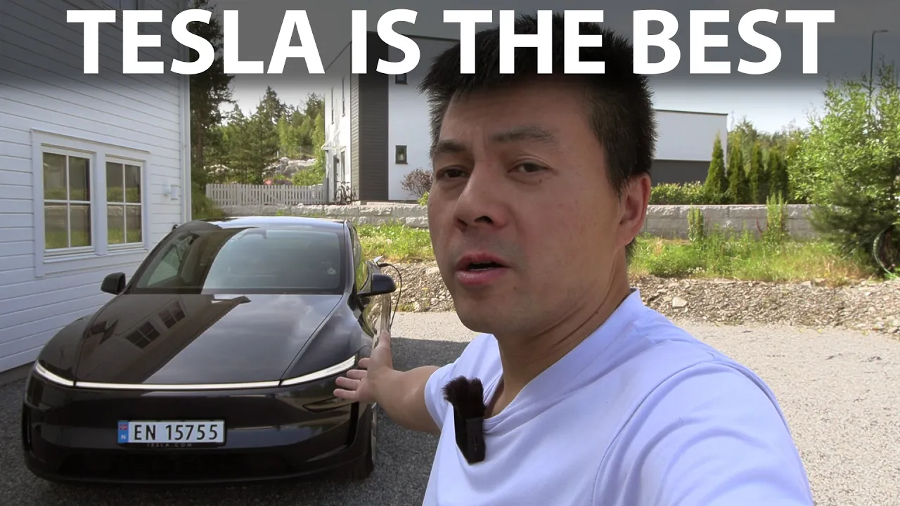 Family trip to Lilleputthammer with Tesla Model Y LR Juniper