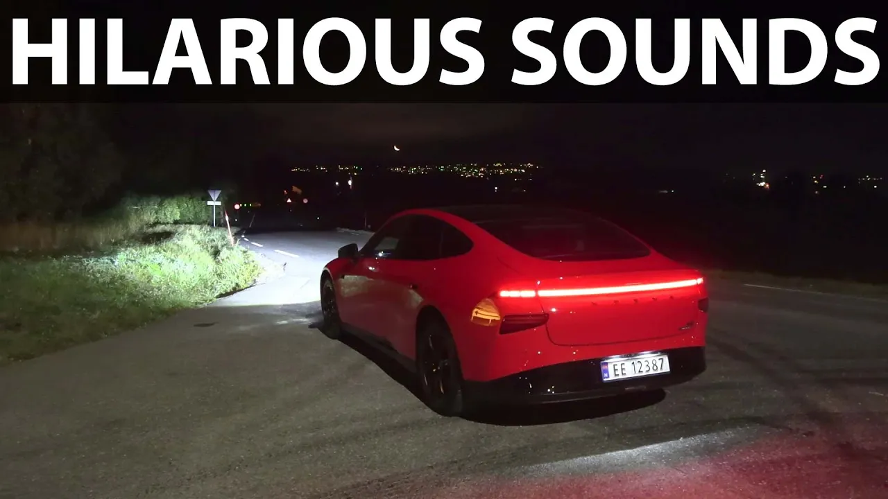 Xpeng P7 Performance Wing Edition headlights test