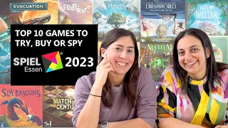 Top 10 Games to *Buy, Try or Spy* at Essen Spiel 2023