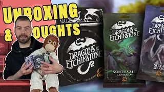 Dragons of Etchinstone + Northvale & Siege Expansions | Box Score: Gamefound Unboxing w/ Johnny