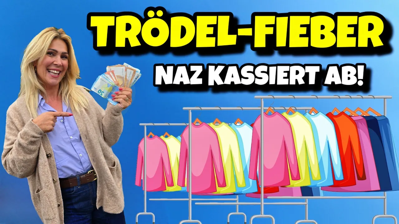 Naz baut ein Trödelstand und kassiert ab! Ein Elektroauto vollgeladen mit Klamotten. #ev