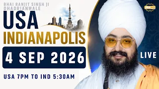LIVE Sikh Satsang of Indianapolis USA 4 Sep 2026 Dhadrianwale