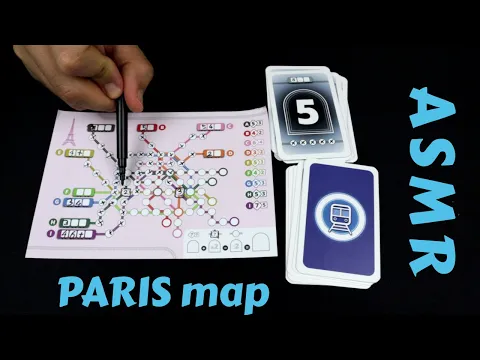 ASMR Solo Board Game Playthrough - VOLL VERPLANT (Whispering) PARIS map