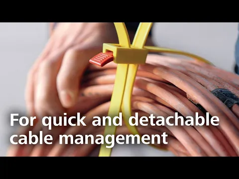 Abraçadeira Flexível Reutilizável Amarelo Hellermann