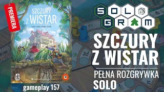 Szczury z Wistar | PREMIERA | pełna rozgrywka solo | zasady gry | gameplay 157