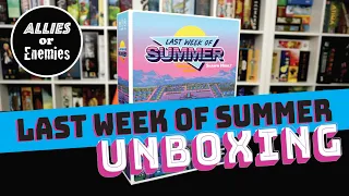 Last Week of Summer - Unboxing (Seeing the first copy of my first game for the first time)