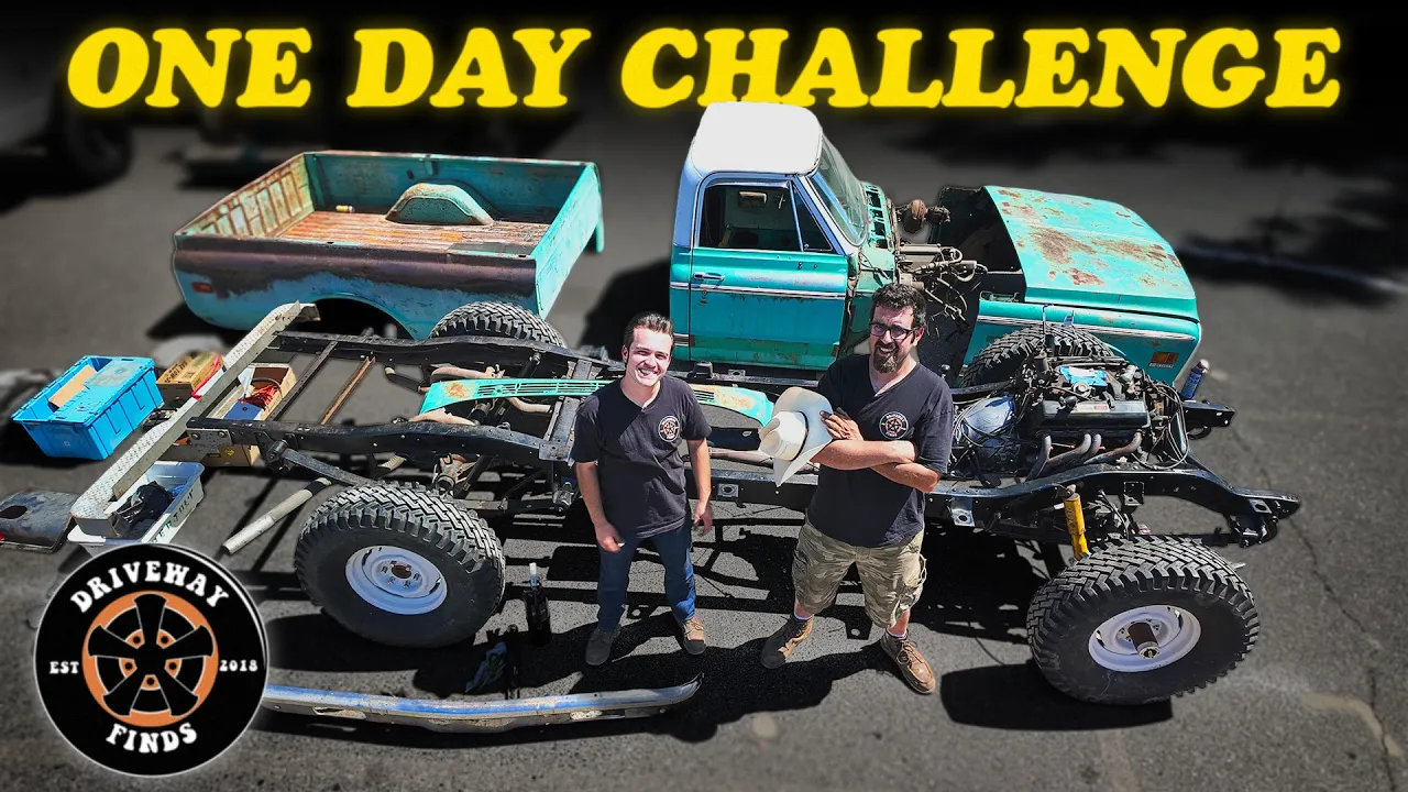 We have 24 hours to build a '71 Chevy K10 and drive it home. Swap Meet Challenge | Driveway Finds