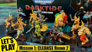 WARHAMMER 40,000 DARKTIDE the Miniatures Game - Mission 1 Round 2 of 3 CLEANSE