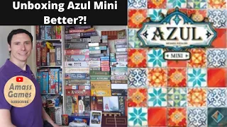 Azul Mini unboxing teaser trailer preview overview AmassGames travel board game