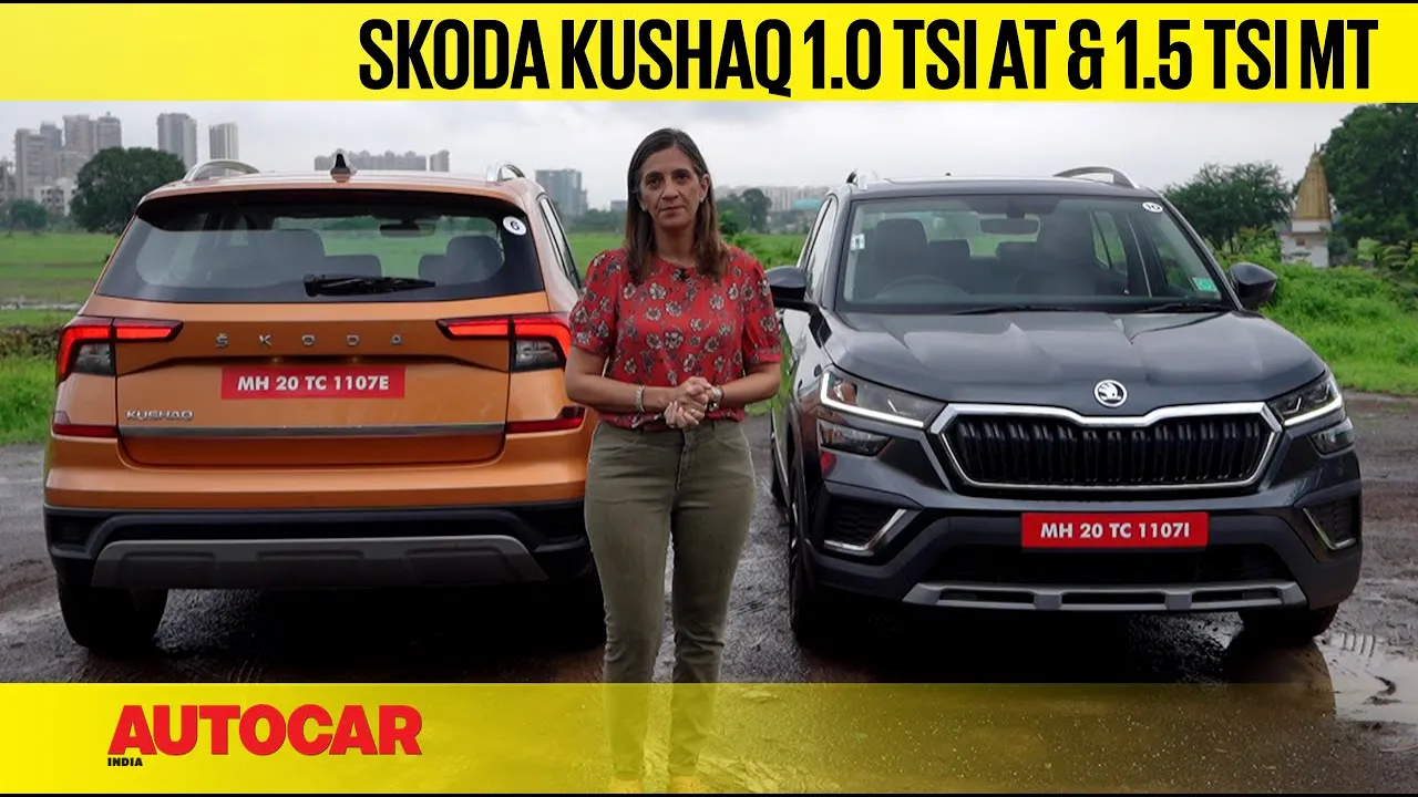 Skoda Kushaq review Part 2 - 1.0 TSI AT & 1.5 TSI MT driven | First Drive | Autocar India