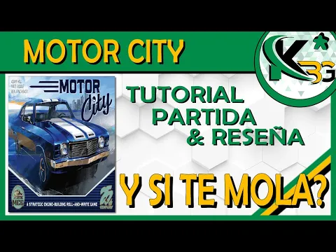 🚙Motor City🚙|  Reseña, Tutorial y Partida🔎 | ✔ Y si te Mola?
